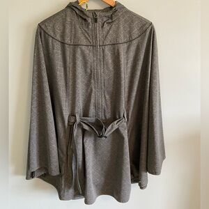 Novara Gray Hooded Jacket with Neon Accents - size S/M